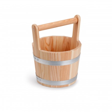 BUCKET MADE OF LARCH WOOD FOR THE SAUNA INFUSION