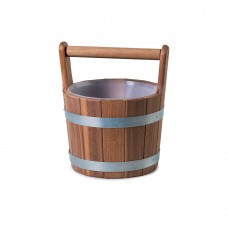BUCKET MADE OF WALNUT WOOD FOR THE SAUNA INFUSION